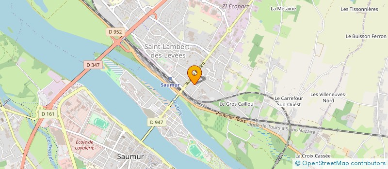 localisation de l'entreprise CENT POUR UN SAUMUR VAL DE LOIRE à SAUMUR