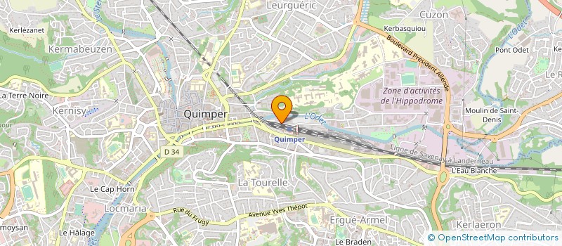 localisation de l'entreprise CENT POUR UN TOIT CORNOUAILLE à QUIMPER