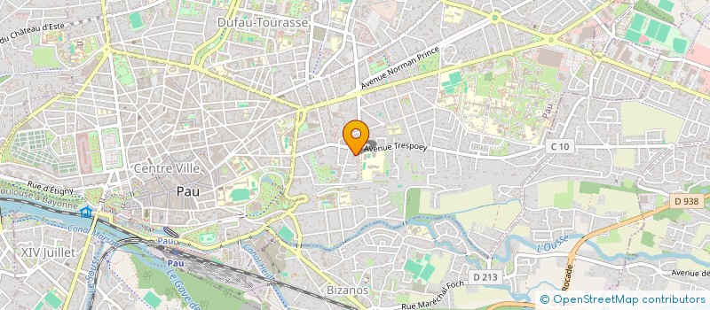 localisation de l'entreprise CENT POUR UN TOIT EN BEARN à PAU