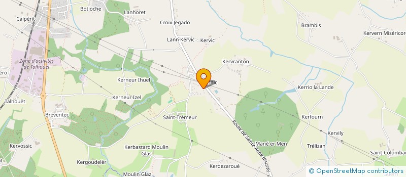 localisation de l'entreprise CENT POUR UN TOIT EN MORBIHAN  PLUVIGNER