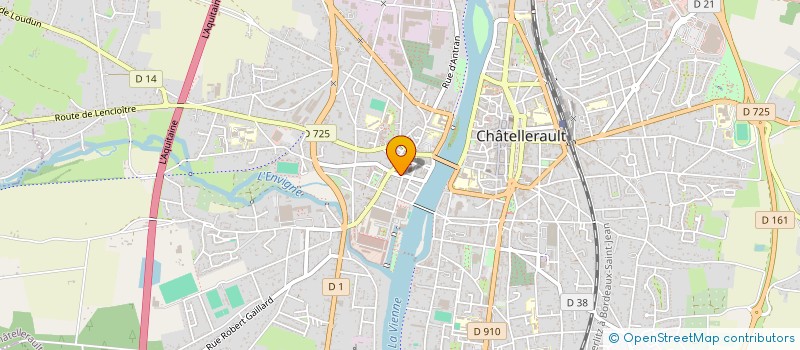 localisation de l'entreprise CENT POUR UN VIENNE  POITIERS