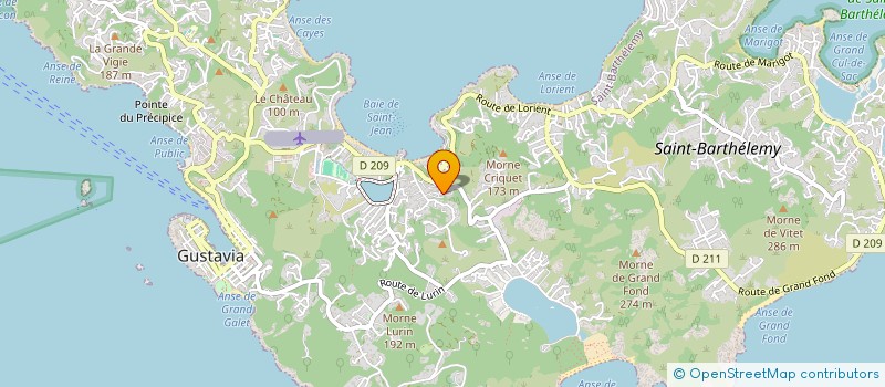 localisation de l'entreprise CENT QUATRE CINQ à SAINT-BARTHELEMY