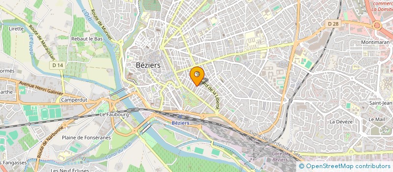 localisation de l'entreprise CENT. RECHERC.& ETUDE PHENOMENES INEXPLI  BEZIERS