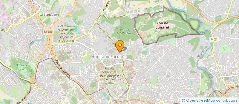 localisation de l'entreprise CENT. REG. PRODUCTIV. & ETUDES ECONOM.  MONTPELLIER