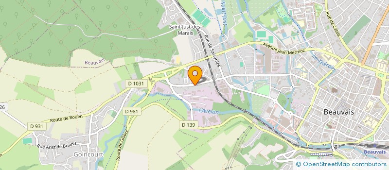 localisation de l'entreprise CENT REGIONAL ANIMATION FORMAT  BEAUVAIS