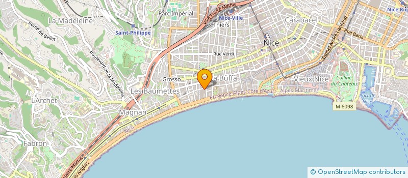 localisation de l'entreprise CENT REGIONAL EMPLOI FORMATION à NICE