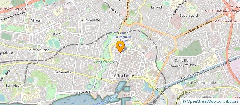 localisation de l'entreprise CENT ROCHEL ETUDE PRATIQ YOGA  LA ROCHELLE