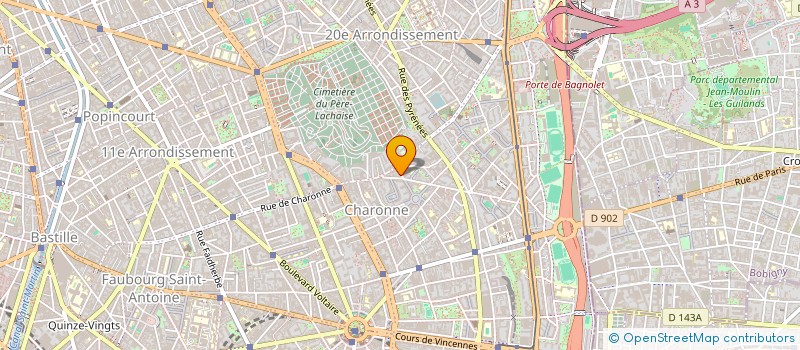 localisation de l'entreprise CENT SEPT BOULEVARD  PARIS