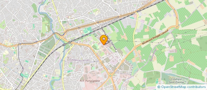 localisation de l'entreprise CENT SERV INFORMATIQUE ASSEDIC DES 2MERS à CASTELNAU-LE-LEZ