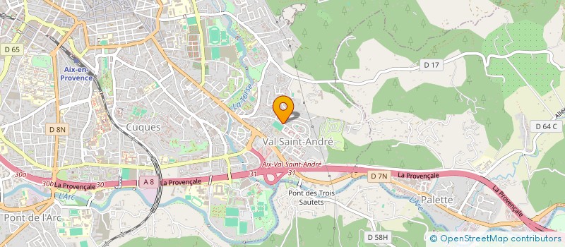 localisation de l'entreprise CENT SOCIAL CULTUREL LA GRANDE BASTIDE  AIX-EN-PROVENCE