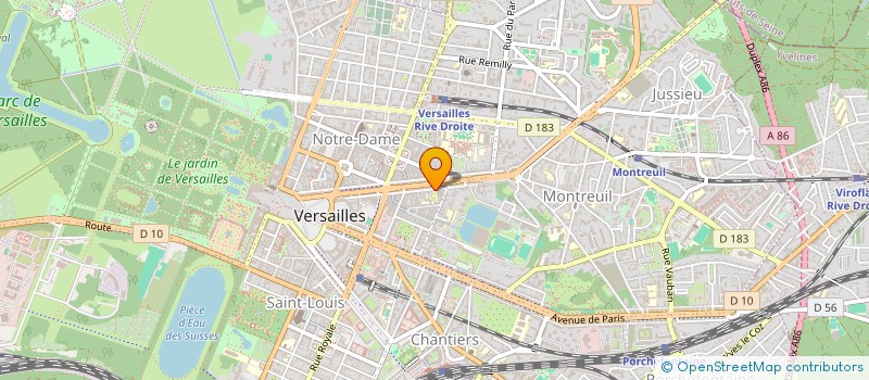 localisation de l'entreprise CENT SOINS ST VINCENT DE PAUL à VERSAILLES