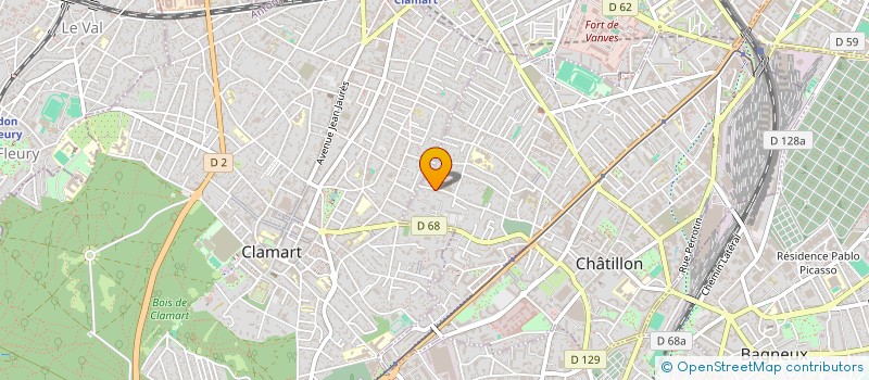 localisation de l'entreprise CENT TRENTE CINQ LASEGUE  CHATILLON