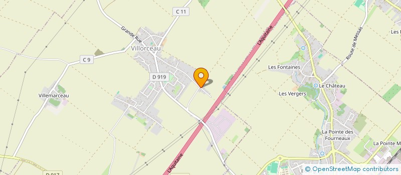 localisation de l'entreprise CENTAURE à VILLORCEAU