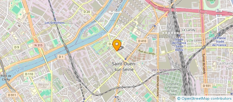 localisation de l'entreprise CENTAURE à SAINT-OUEN-SUR-SEINE