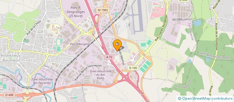 localisation de l'entreprise CENTAURE  ANDREZIEUX-BOUTHEON