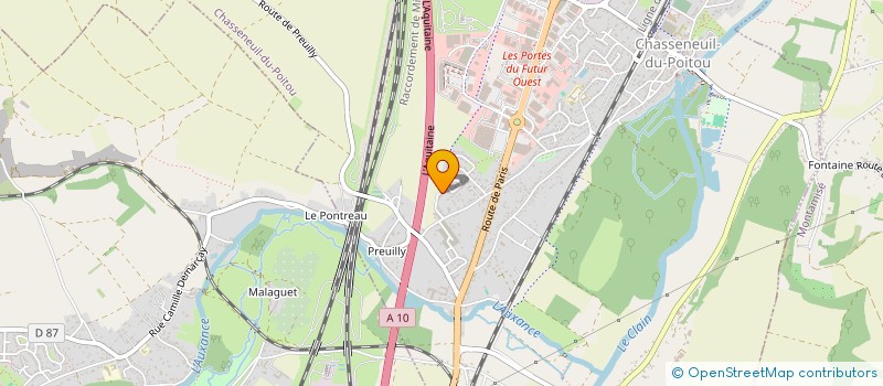 localisation de l'entreprise CENTAURE CENTRE ATLANTIQUE  CHASSENEUIL-DU-POITOU