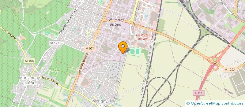 localisation de l'entreprise CENTAURE SERVICES à MARSANNAY-LA-COTE