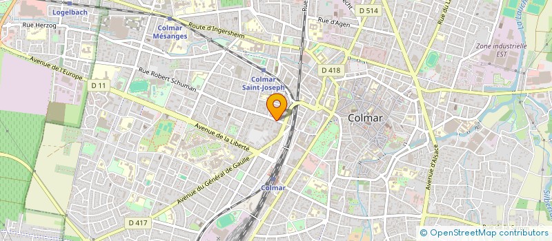 localisation de l'entreprise CENTAUREA  COLMAR