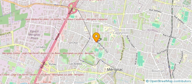 localisation de l'entreprise CENTAURIEL  MERIGNAC