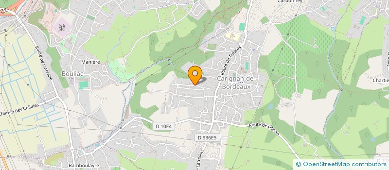 localisation de l'entreprise CENTAURUS  CARIGNAN-DE-BORDEAUX