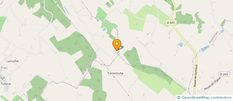 localisation de l'entreprise CENTDERIC  LABRETONIE