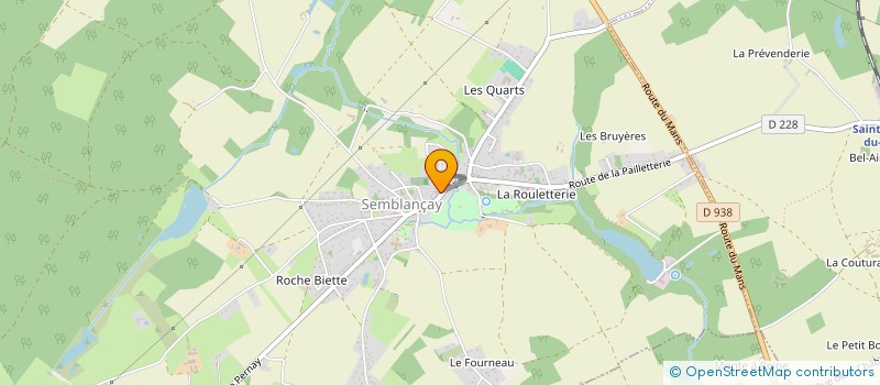 localisation de l'entreprise CENTENAIRE GP 1923 à SEMBLANCAY