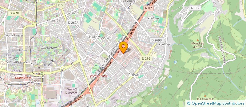 localisation de l'entreprise CENTER  SAINT-MARTIN-D'HERES