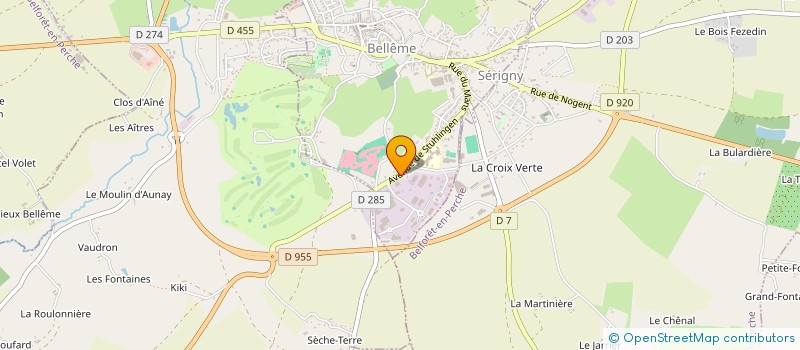 localisation de l'entreprise CENTER AUTO à BELLEME