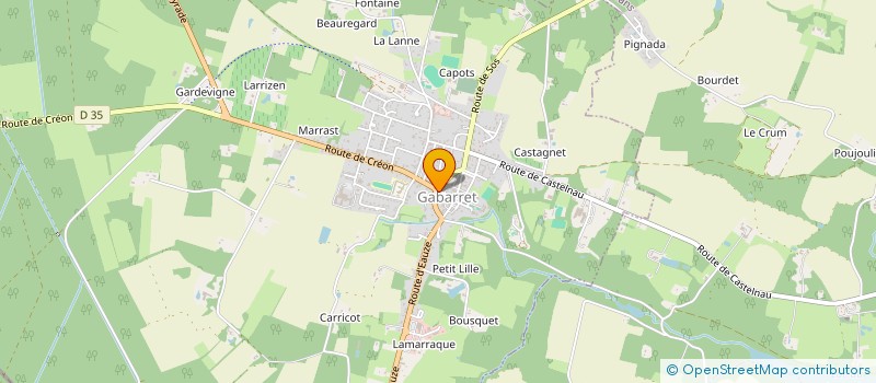 localisation de l'entreprise CENTER CAFE  GABARRET