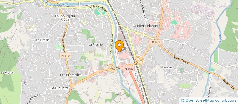 localisation de l'entreprise CENTER FIT à ALES
