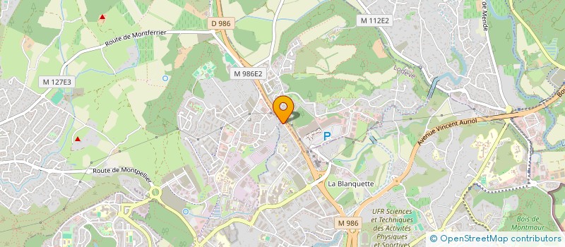 localisation de l'entreprise CENTER OCCASION 34 à MONTPELLIER