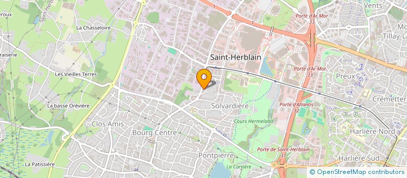 localisation de l'entreprise CENTER PIECES AUTO 44  SAINT-HERBLAIN