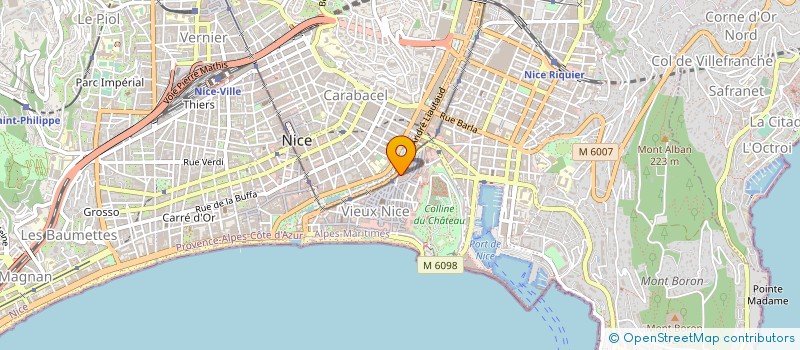 localisation de l'entreprise CENTER QUARTZ 2000 à NICE
