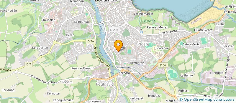 localisation de l'entreprise CENTER SERVICES  DOUARNENEZ