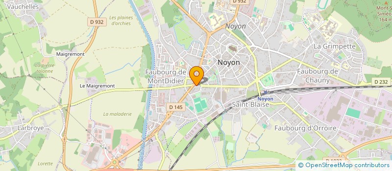 localisation de l'entreprise CENTER SMILE à NOYON