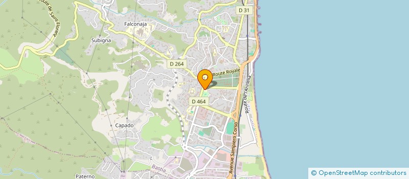 localisation de l'entreprise CENTER SPORT à BASTIA