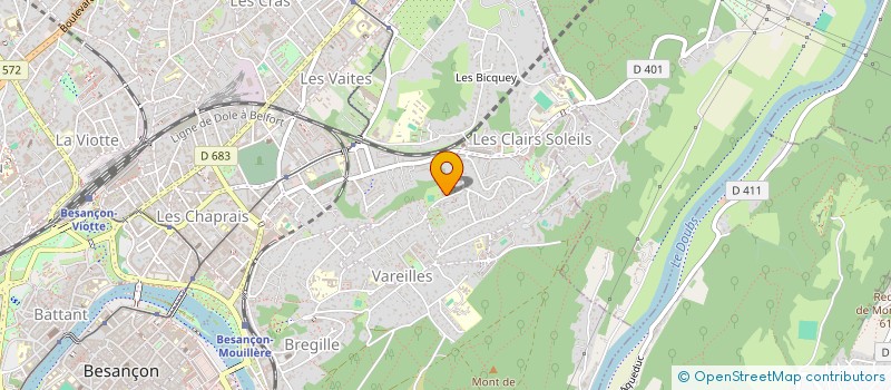 localisation de l'entreprise CENTERNY  BESANCON