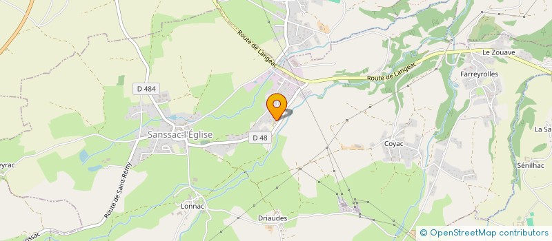 localisation de l'entreprise CENTIANNE IMMO  SANSSAC-L'EGLISE