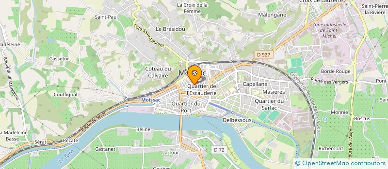 localisation de l'entreprise CENTIFOLIA  MOISSAC