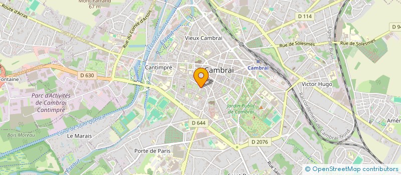 localisation de l'entreprise CENTINNOR à CAMBRAI