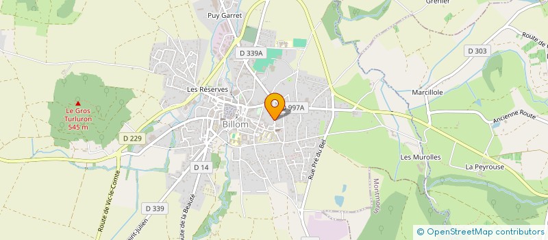 localisation de l'entreprise CENTKA  BILLOM