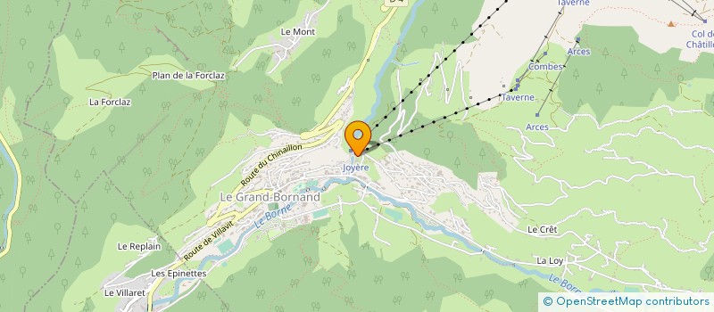 localisation de l'entreprise CENTOR SKI  LE GRAND-BORNAND