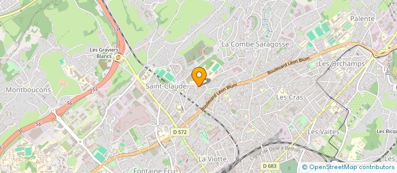 localisation de l'entreprise CENTORES à BESANCON