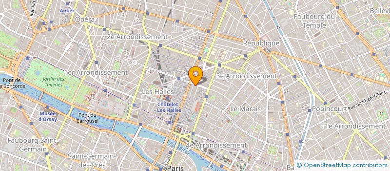 localisation de l'entreprise CENTORIAL SARL  PARIS