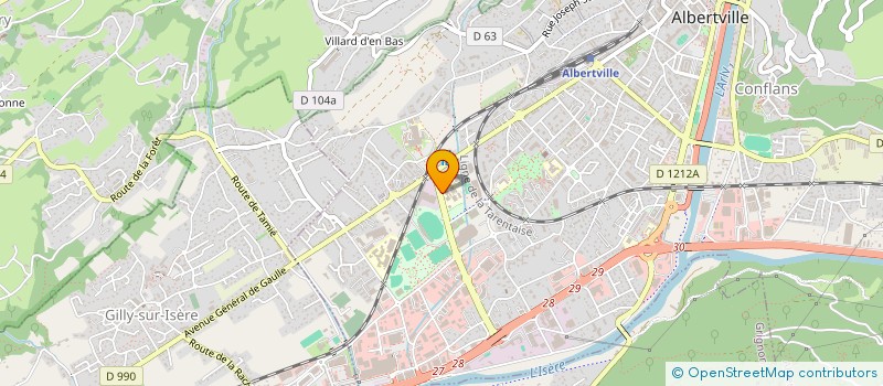 localisation de l'entreprise CENTR ACCUEI ECOLE NATIO PERFE à ALBERTVILLE