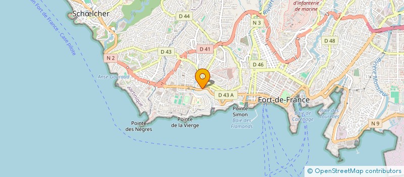 localisation de l'entreprise CENTR'ACHAT MART PURCHASING à FORT-DE-FRANCE
