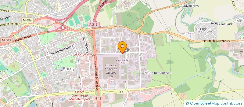 localisation de l'entreprise CENTR ACHAT PROD BAT DEC MAISO à METZ