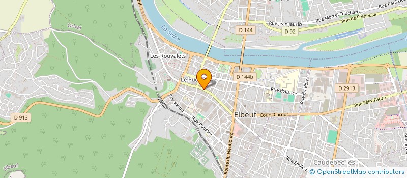 localisation de l'entreprise CENTR'ACHATS à ELBEUF