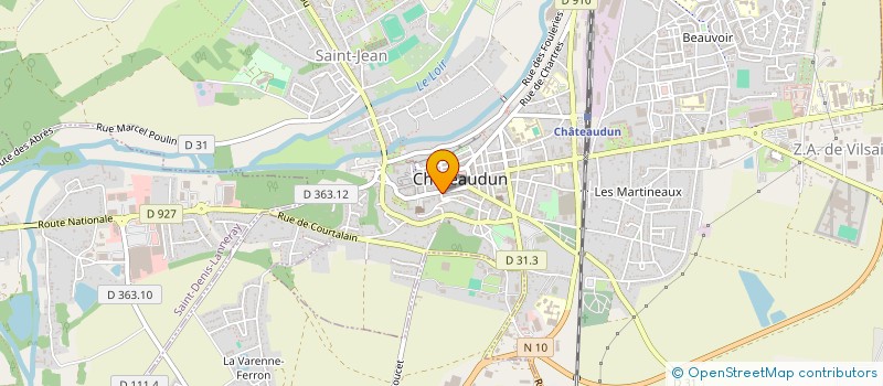 localisation de l'entreprise CENTR'AD à CHATEAUDUN