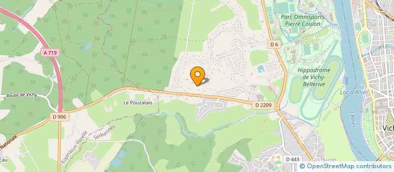 localisation de l'entreprise CENTR'AMERICA à BELLERIVE-SUR-ALLIER
